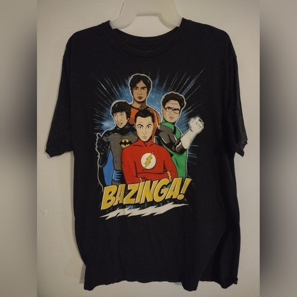 Big Bang Theory Super Hero T Shirt Size XL Color Black - Picture 1 of 4